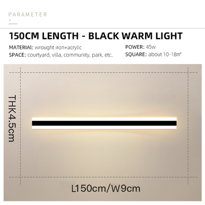 Bathroom Outdoor Waterproof LED Wall Lights Long 9w 11w 19w 24w AC85-265V