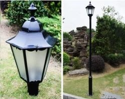 Courtyard Solar Led Lights 750mmx550mm Aluminum+PC  IP65  E27 Replaceable