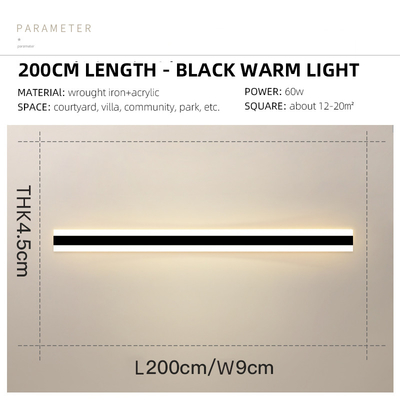 Bathroom Outdoor Waterproof LED Wall Lights Long 9w 11w 19w 24w AC85-265V